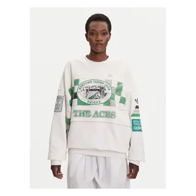 Adidas Pulóver Archive Court JW0149 Fehér Oversize