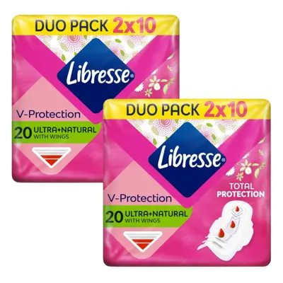 LIBRESSE Ultra Normal Wing Aloe 2× 10 db