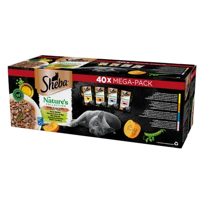 SHEBA Nature’s Collection Ízválaszték nedves teljes értékű eledel felnőtt macskáknak 40x85g