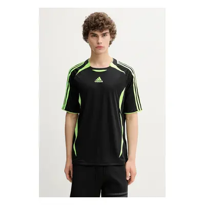 Póló adidas Teamgeist Relaxed Men's T-Shirt Black/ Signal Green M