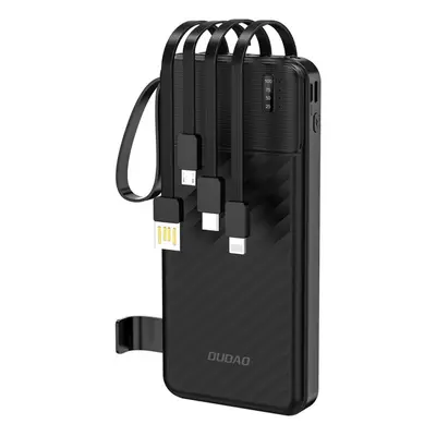 Powerbank 10000 mAh Dudao beépített Usb-c lightning kábelekkel