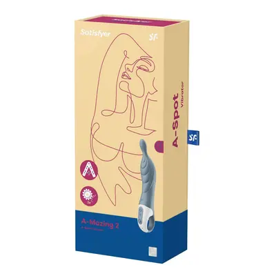 Satisfyer A-Mazing 2 - akkus, A-pont vibrátor (szürke)