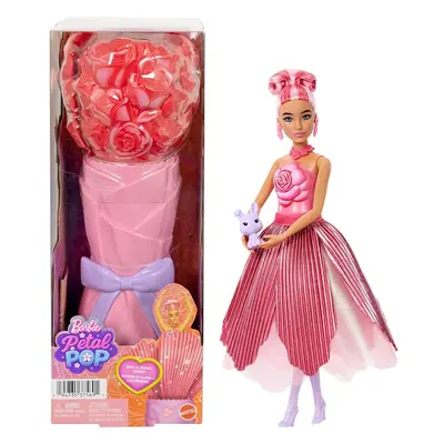 Barbie Reveal: Virágvarázs meglepetés Baba - Rózsa , JMF59
