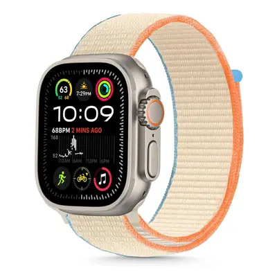 Apple Watch 4-6, SE, SE (2022), SE (2025) (38 / 40 mm) / Watch 7-9 (41 mm) / Watch 10-11 (42 mm), textíl pótszíj, nylon, állítha