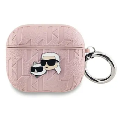 KARL LAGERFELD MONOGRAM Fejhallgatótok Apple AirPods 3 rózsaszín