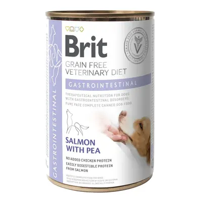 BRIT Veterinary Diet Gastrointestinal Salmon with Pea nedves kutyaeledel 400g