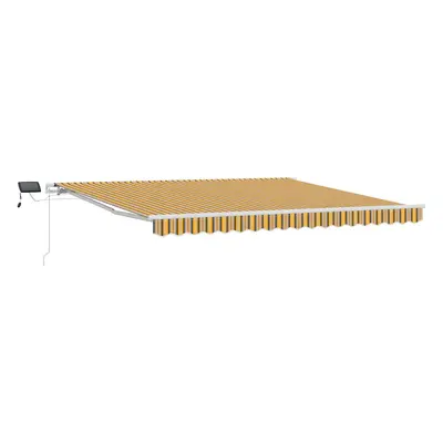 vidaXL Behúzható napellenző Sokszínű 400 × 300 cm Szövet és Acél