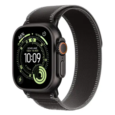 Apple Watch Ultra 3 49mm Fekete titán tok Fekete/hamuszürke terep pánttal - S/M