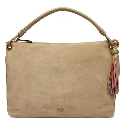 Tommy Hilfiger Táska Th Statement Leather Bag Suede AW0AW18402 Bézs