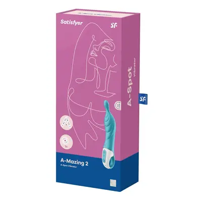 Satisfyer A-Mazing 2 - akkus, A-pont vibrátor (türkiz)