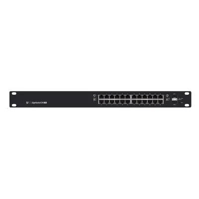 UBNT EdgeSwitch ES-24-250W [26 Gbps, 250W, aktív (802.3af/at) és passzív (24V) PoE, 2xSFP, L2/L3]