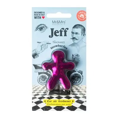 Mr&Mrs Fragrance Jeff Chrome Car Air Freshener Strawberries