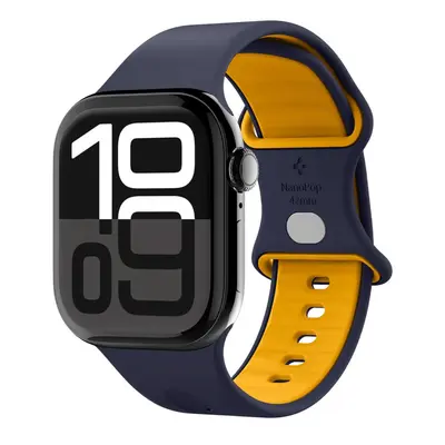 Apple Watch 4-6, SE, SE (2022), SE (2025) (38 / 40 mm) / Watch 7-9 (41 mm) / Watch 10-11 (42 mm), szilikon pótszíj, állítható, S