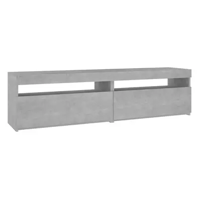 vidaXL 2 db betonszürke TV-szekrény LED-világítással 75 x 35 x 40 cm