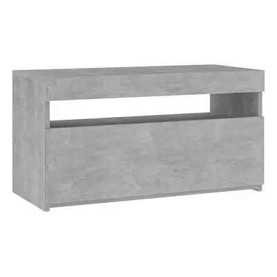 vidaXL betonszürke TV-szekrény LED-világítással 75 x 35 x 40 cm