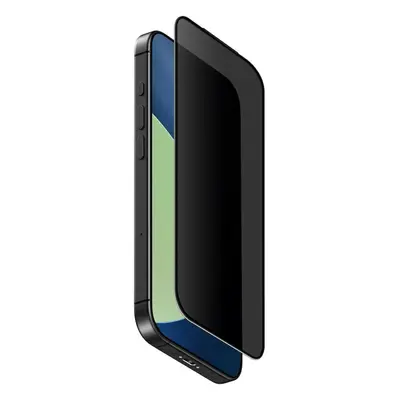 Uniq Optix Privacy Apple iPhone Air (2025) tempered glass kijelzővédő üvegfólia felhelyező kerettel, privacy