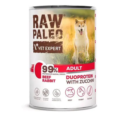 RAW PALEO Beef Rabbit Adult 400g nedves kutyaeledel marhahússal és nyúllal