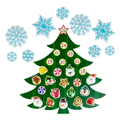 Karácsonyi öntapadós falmatrica – adventi kalendárium