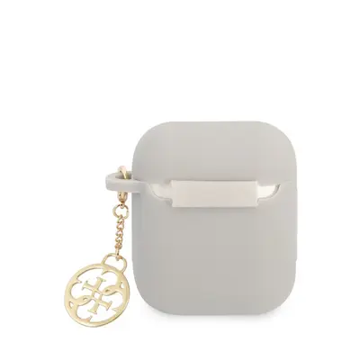 Guess AirPods tok szürke/szürke szilikon Charm 4G kollekció