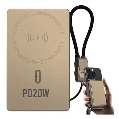 Powerbank Gyorstöltés 10000 mAh 20W Usb-c Lightning Vezeték Nélküli Qc