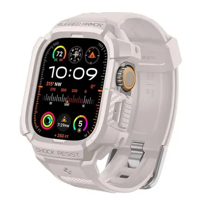 Spigen Rugged Armor Pro Apple Watch Ultra 2 / 1 49mm tok / szíj, bézs