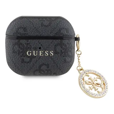 Guess 4G Script PC/PU Charm Apple AirPods 3 tok, fekete
