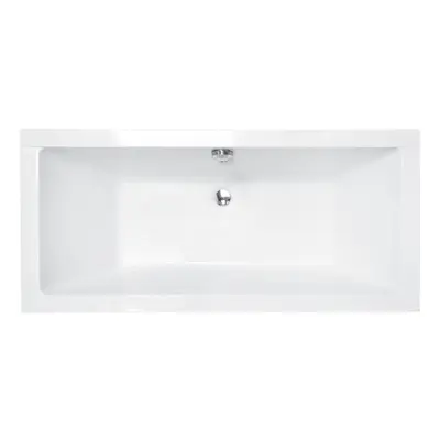 Quadro Slim téglalap alakú kád 155x70 Besco ajándék szifon láb törölköző