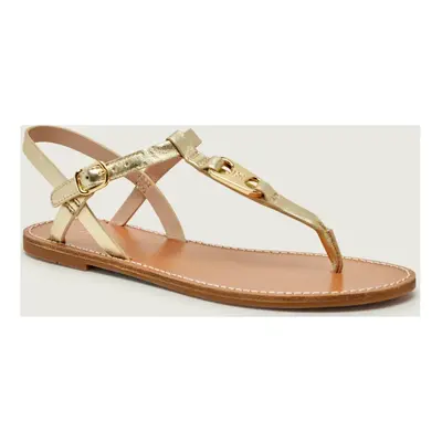 Tommy Hilfiger Szandál Leather Thong Sandal Gold FW0FW09331 Arany