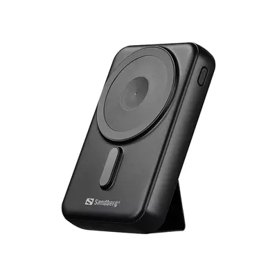SANDBERG Hordozható akkumulátor, Mag Wireless Powerbank 10000