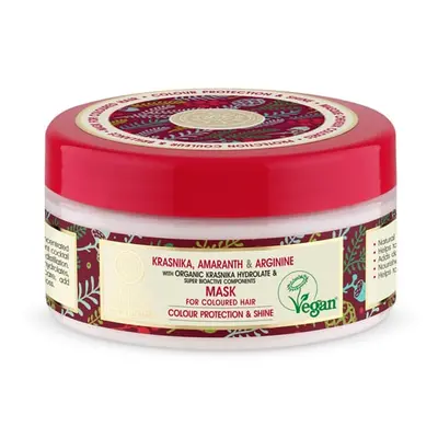 Natura Siberica Maszk festett hajra Áfonya, amarant és arginin Super Siberica (Mask for Coloured Hair) 300 ml