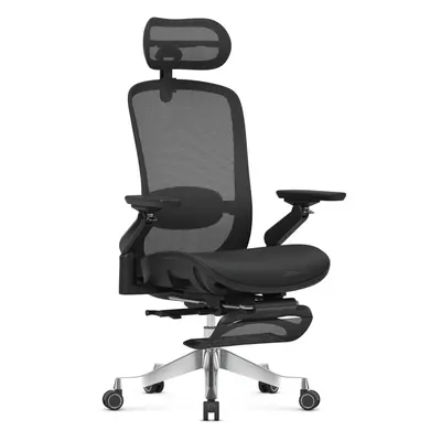 Irodai forgószék Mark Adler fekete masszírozó ergonomikus lábtartó