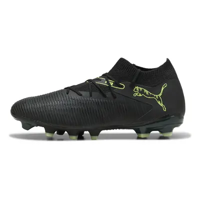 PUMA FUTURE 8 MATCH FG/AG Football Boots Unisex, Shoes, Black/Fizzy Light/Green Terrain, 45