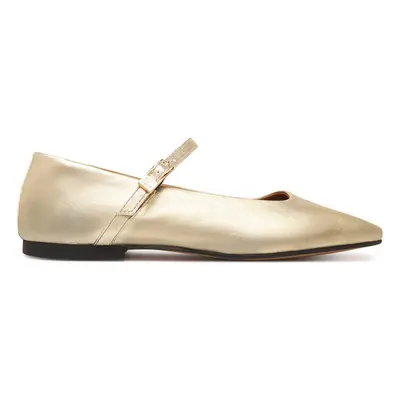 Tommy Hilfiger Balerina Hilfiger Gold Ballerinas FW0FW09320 Arany