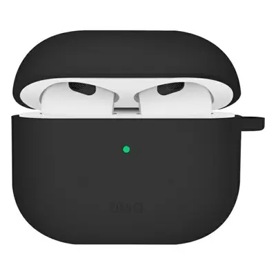 Uniq Nexo tok AirPods 4-hez Szilikon fülkampók, fekete/fekete