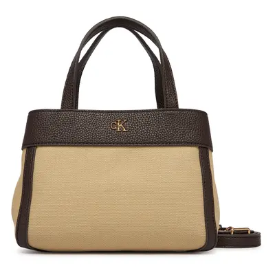 Calvin Klein Táska Ck Canvas Mini Tote Crossbody LV04F3504G Barna