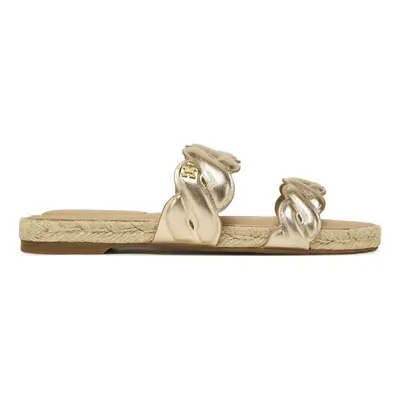 Tommy Hilfiger Espadrilles Metallic Rope Espadrille Mule FW0FW08670 Arany