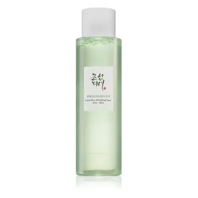 Beauty of Joseon Green Plum Refreshing Toner AHA + BHA gyengéd bőrhámlasztó tonik mindennapi használatra 150 ml