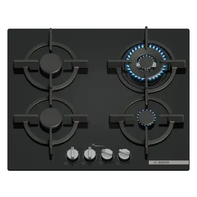 Bosch Serie 6 PPH6A6I10 főzőlap Fekete Beépített 60 cm Gáz 4 zóna