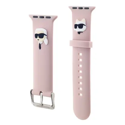 Karl Lagerfeld Karl and Choupette Head NFT Apple Watch 38/40/41mm szíj, rózsaszín