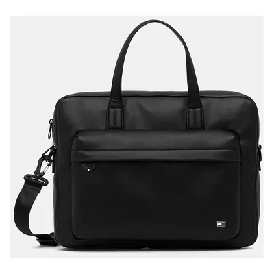 Tommy Hilfiger Laptoptáska Th Flag Computer Bag AM0AM13989 Fekete