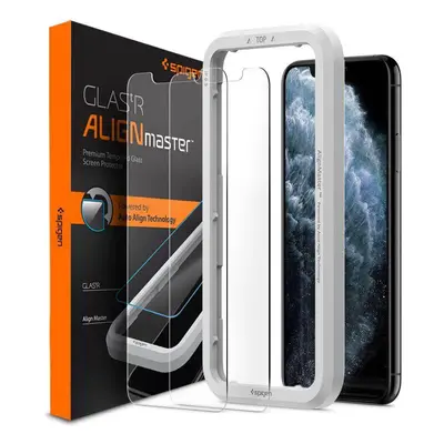 Spigen Align Glas.tR 2 Pack iPhone 11 Pro/XS/X üvegfólia