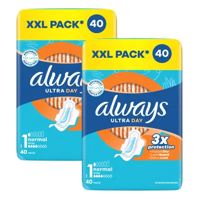Always Tisztasági betétek Ultra Day Normal Quatro 40 db