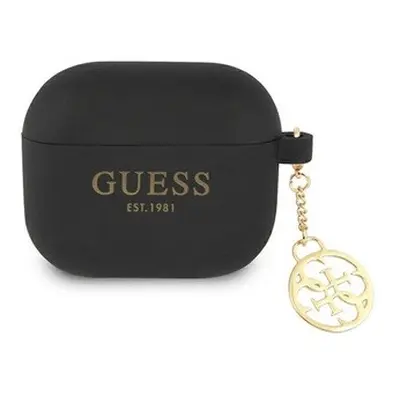 Guess GUA2LSC4EK AirPods 1/2 cover fekete/black Silicone Charm 4G Collecti
