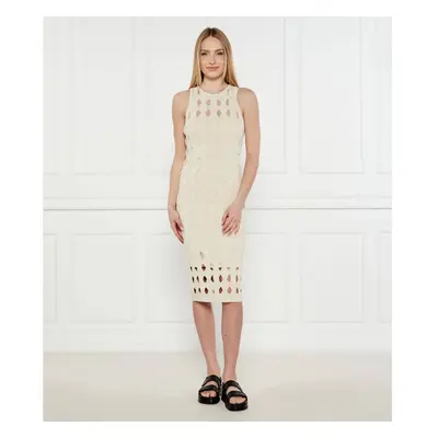 PINKO Kötött ruha Allan 105190 A2LW Bézs Regular Fit