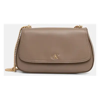 Calvin Klein Táska Ck Convertible Chain Medium Bag LV04F3171G Bézs