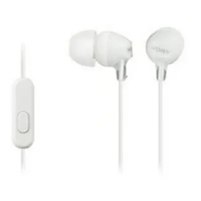 SONY MDREX15APW.CE7, 8-22000 Hz, 16 ohm, 1,2m , 3.5 mm jack, Vezetékes Fülhallgató mikrofonnal, Fehér