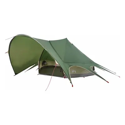vidaXL Teepee Sátor 7 Személyes Zöld és Szürke 600 x 600 x 347 cm