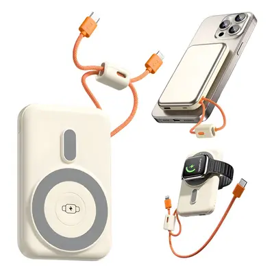 Powerbank Gyorstöltés 10000 mAh Usb Lightning Vezeték Nélküli Erős Qc
