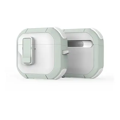Dux Ducis PECP AirPods 4 műanyag/szilikon tok, fehér-zöld