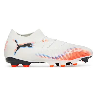 PUMA FUTURE 8 MATCH FG/AG Football Boots Unisex, Shoes, White/Black/Glowing Red, 41